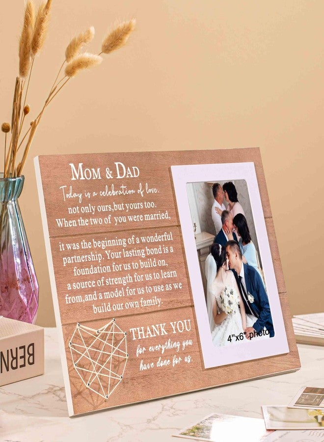 NZY Thank You Gift for Parents of the Bride or Groom on Wedding Day,Wedding Gifts for Mom Dad of the Bride or Groom,Picture Frame Gift,Photo Frame Gift -Thank You for Everything You Have Done for Us - Image 4